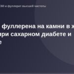 Изображение фуллеренов на камнях в желчном пузыре, связанных с сахарным диабетом и псориазом.