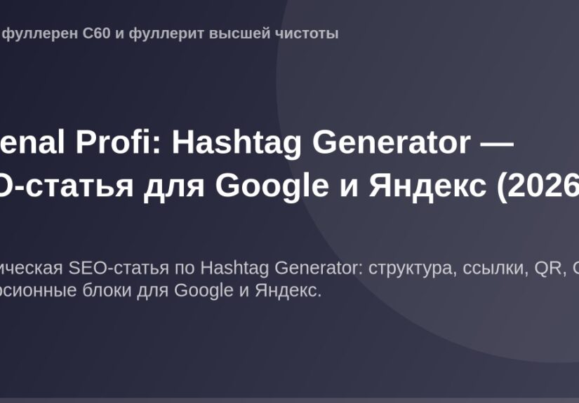 Изображение ОГ с высоким разрешением 1200x630px для статей о хештегах иSEO при генерации контента для Google и Яндекс в 2026